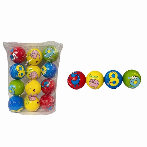 [PT26884] Pelota relajante animada numeros pequeña x12 