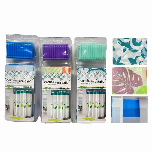[201703] Cortina baño fina estuche acetato 