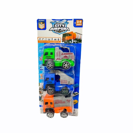 [YM-609P3] Carro camion carton x3  