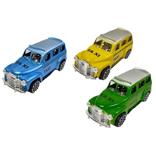 [MG53288] Carro impulso taxi antiguo pequeño  