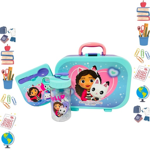 [BC-K-1214.GB1] Lonchera plastica personajes gaby