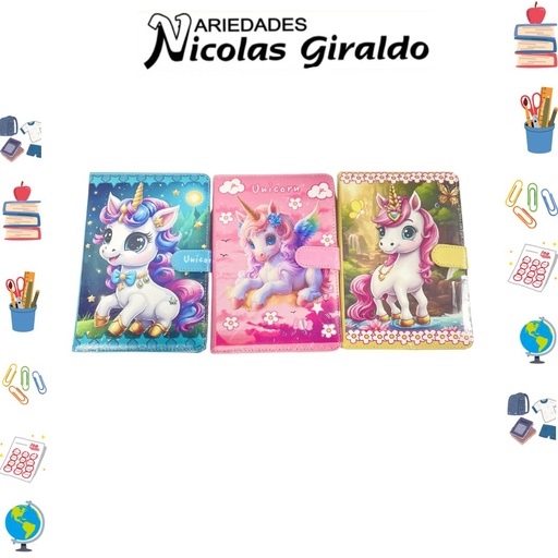 [PTQ1352] Agenda diseño unicornio  