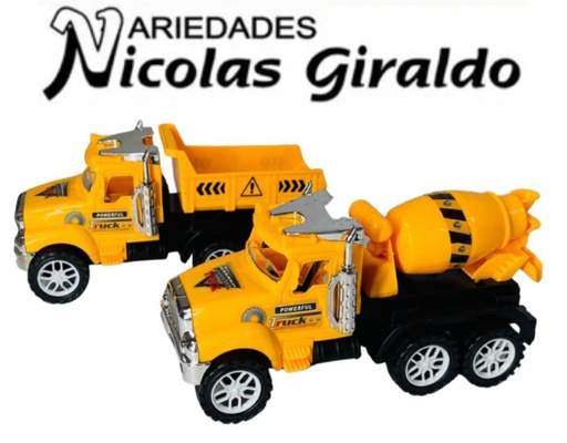 [MG53165] Carro constructor amarillo mediana surtido