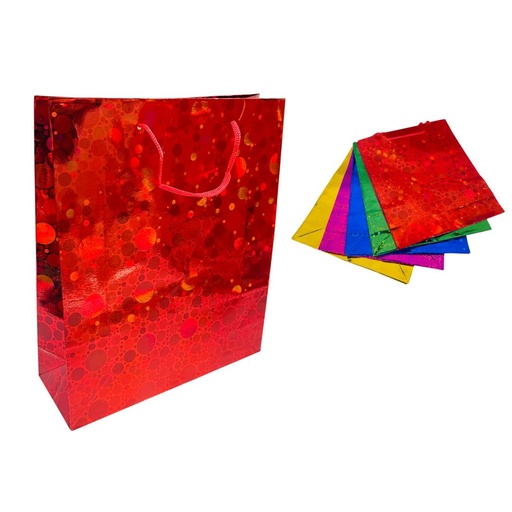 [SLT2025] @Bolsa regalo tornasol semi mediana 23x27 PQT X12  