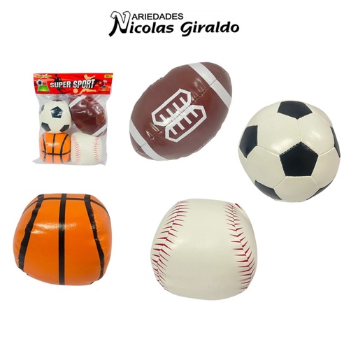 [CA4532] Juego de pelotas x4 surtidas