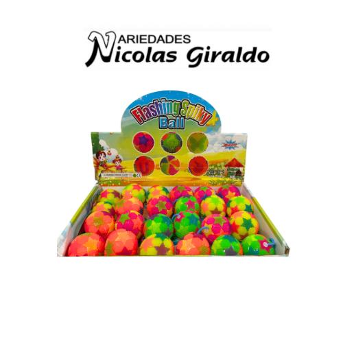 [2D-3372] Pelota bolitron luz color caja x24