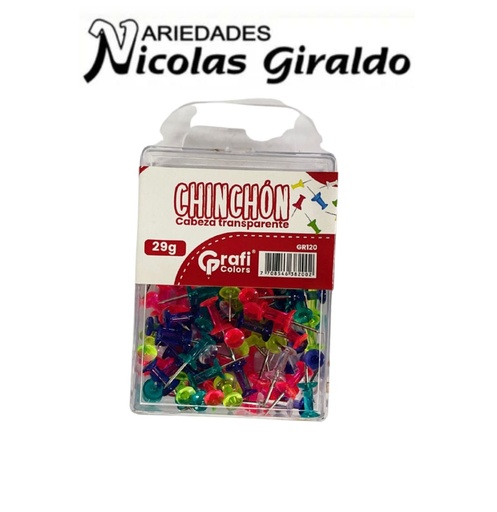 [GR120] Chinche cabeza transparente graficolors