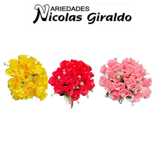 [SE4367] Flor ramo x24 rosas surtida 