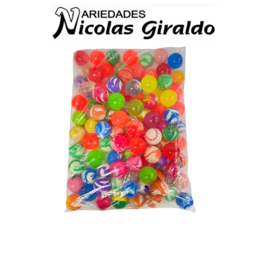 [PTF1381] Pelota loca mediana colores surtidas x100 
