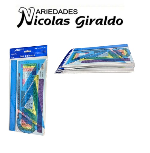 [FL-157] Juego geometrico economico x4 con tabla periodica PQT X24