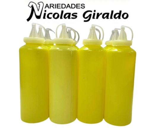 [PP016] Tarro salsero x1 amarillo PQT X12 PP016