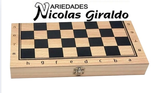 [JAM01558] Ajedrez madera mediano sencillo