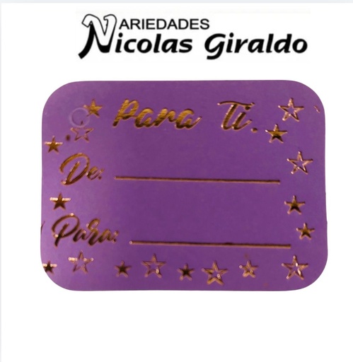 [111087] Tarjeta toda ocasion cariñito de-para x24