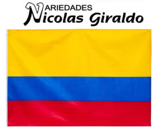 [PTQ1813] Bandera colombia sencilla mediana 60x90 PQT X12 