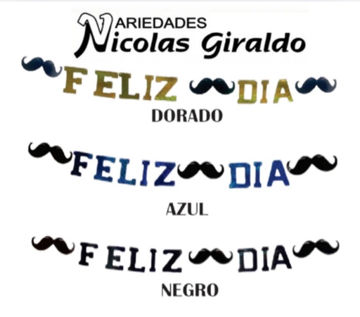 [DM1602] Feliz dia mostacho letra por letra