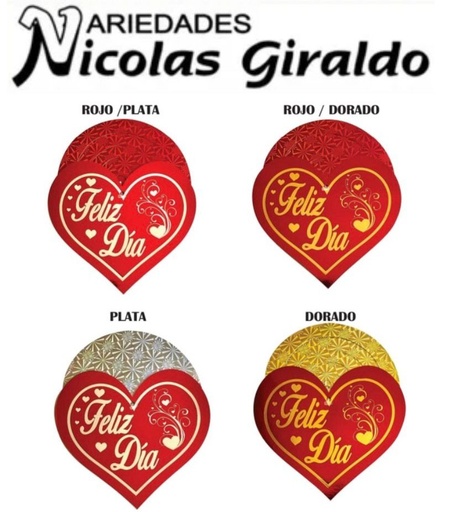 [DM2205] Espiral corazon feliz dia x3 