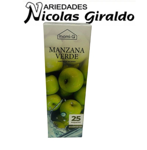 [HQHOMI-Q] Incienso homi-q x25 cajas manzana verde HQ306
