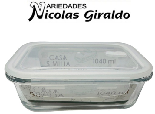 [SE2237-2] Refractaria grande rectangular 1040ml 