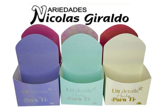 [MF12430] Caja regalo mediana espaldar paquete x6