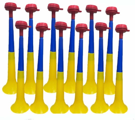 [PTF-428] Vuvuzela colombia mediana 34cm 2 cuerpos PQT X12 