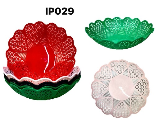 [IP038] Canastilla plastica frutera mediana PQT X6 