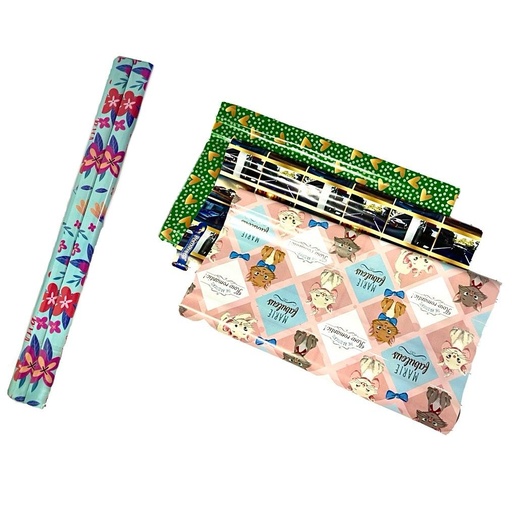 [102010] @Papel regalo x2 toda ocasion  pqt x12