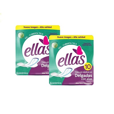 [203057] Toalla ellas x10 verde produsa  PQT X12
