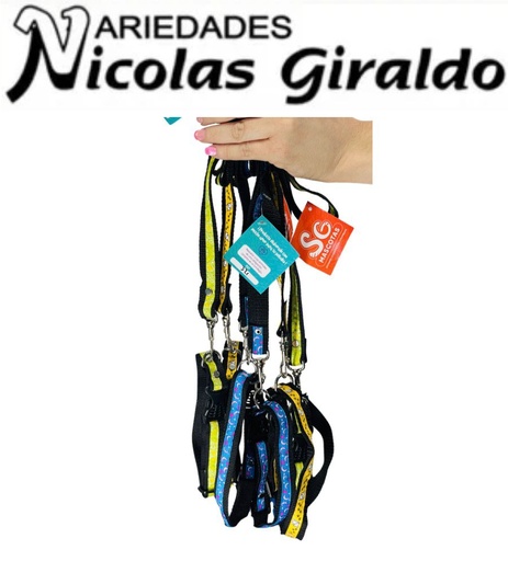 [MT-F321] Collar mascota gargantilla riata estampada pequeño PQT X12