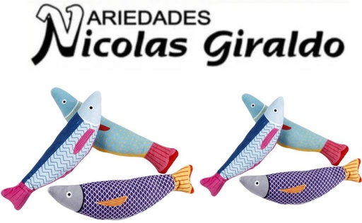 [SE7989] Juguete mascota pez peluche pqt x12