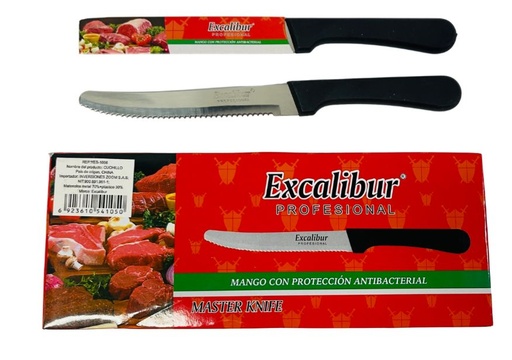 [YES-1066] Cuchillo Excalibur cacha plastica sierra CAJA X12  