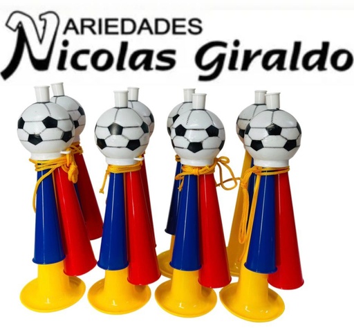 [25WJ-528] Trompeta balon grande x1 pqt x12 