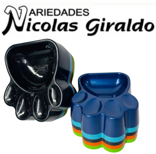 [GEM-140] Comedero mascota figura huella pequeño PQT X12  