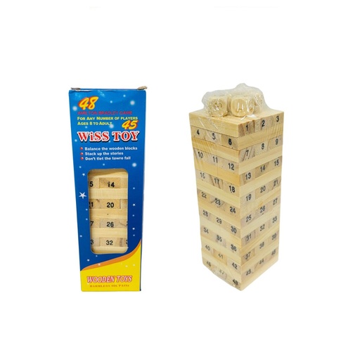 [2D-4552] Didactico jenga mini numeros 