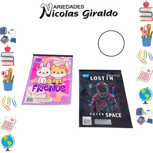 [544479] Block norma carta blanco