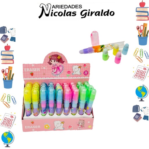 [PT14521] Borrador en barra 5 puntas caja x36