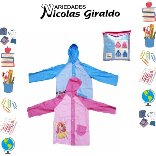 [PT24011] Capa impermeable infantil semi fina