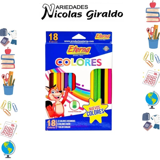 [ET542] Color eterna x18 con fluorescentes