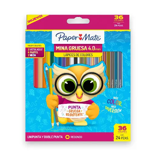 [2182615] Color paper mate mina gruesa 24 piezas 36 colores