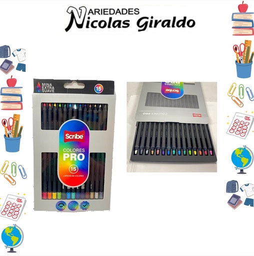 [C30215200] Color scribe PRO x15 piezas