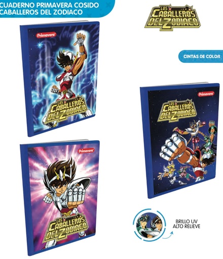 [P3828] Cuaderno cosido primavera 100H cuadro caballeros