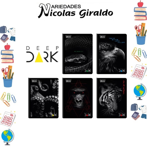 [563867] Cuaderno norma gama media dark 100H cuadro