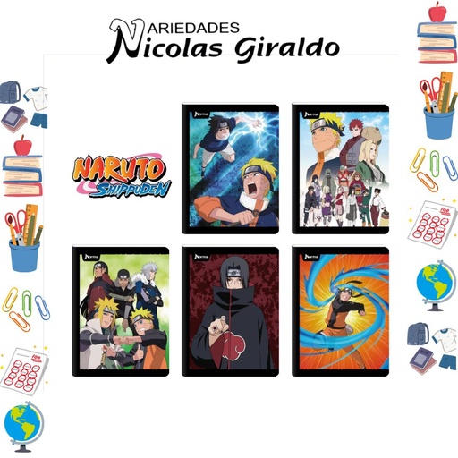 [560031] Cuaderno norma gama media naruto 100H cuadro
