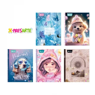 [558911] Cuaderno xpresarte dura book 100 H femenino cuadro