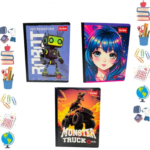 [C30214002] Cuaderno Qnota cosido 100H raya