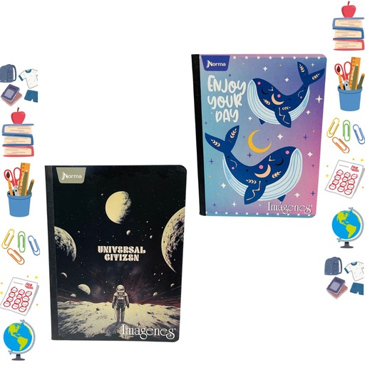 [551081] Cuaderno norma cosido economico 100H cuadro