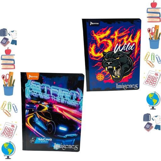 [551078] Cuaderno norma cosido economico 50H cuadro