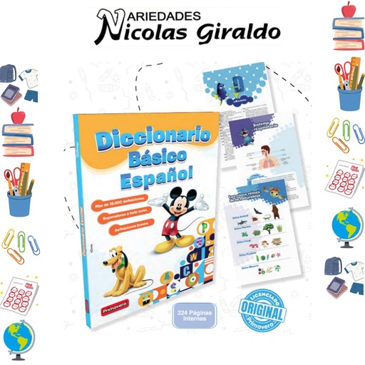 [P838] Diccionario primavera español 224 paginas