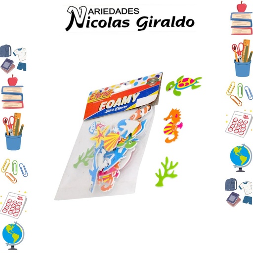 [ET492] Figura foamy animales acuaticos