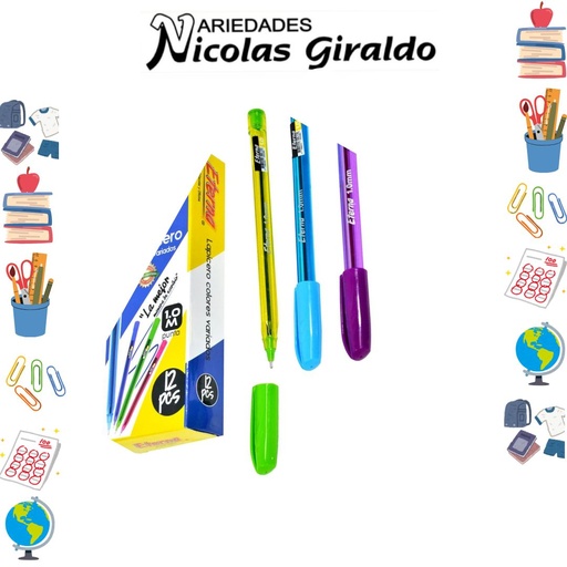 [ET423] Lapicero eterna colores x12