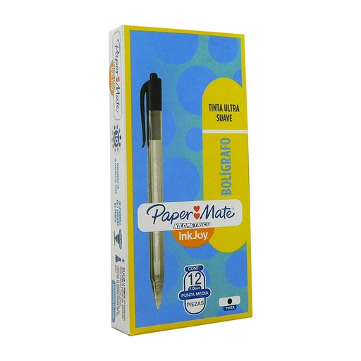 [LA3568] Lapicero kilometrico retractil negro 1.0 x12